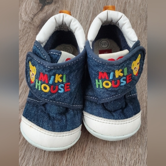 Blue and White Kids Shoes - Picture 4 of 9